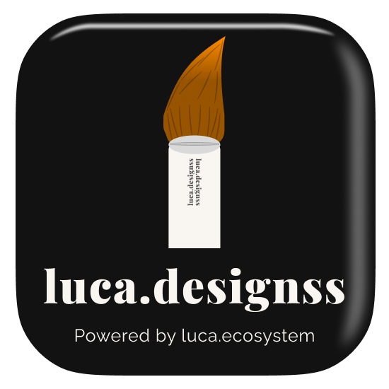 luca.designss premium design studio logo