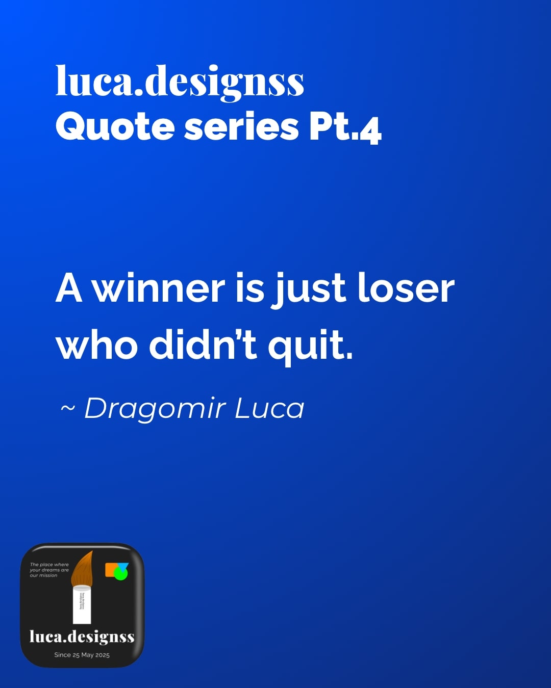 Social media campaign quote design with typography and visual content marketing